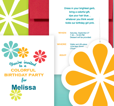How About Orange Colorful Invitations