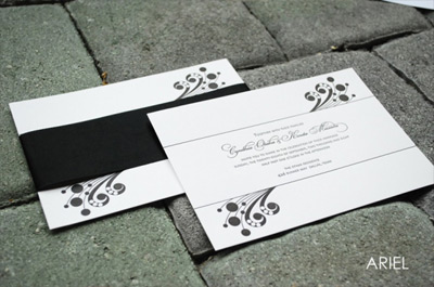 Jaelyn K Ariel Letterpress Invitation