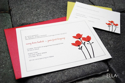 Jaelyn K Ella Letterpress Invitation