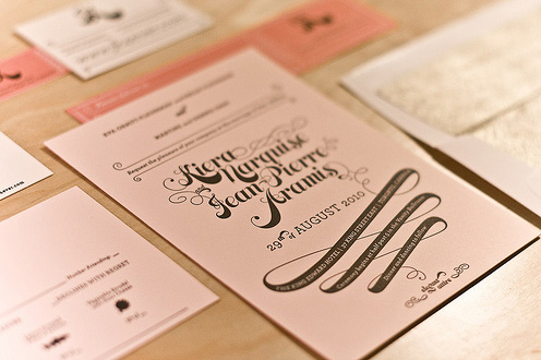 JP + Kiera Letterpress Wedding Invitations