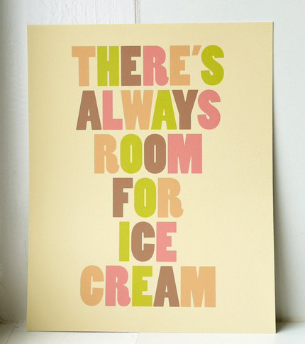 Ice Cream Print Two for Joy