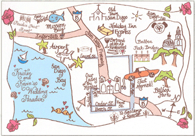 Laura Hooper Illustrated Wedding Maps