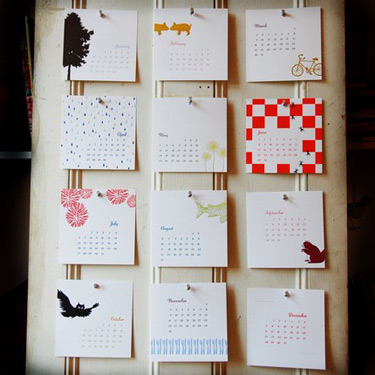 Linda & Harriet 2008 Letterpress Calendar