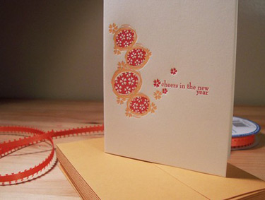 Vertallee Letterpress New Year Card