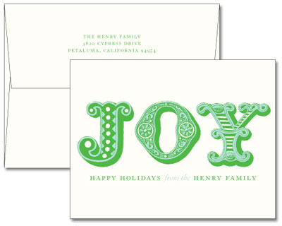 Dauphine Press Customized Holiday Letterpress Cards