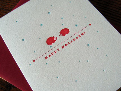 Lucky Bee Letterpress Holiday Cards