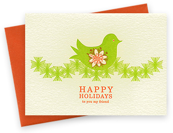 Night Owl Letterpress Christmas Cards