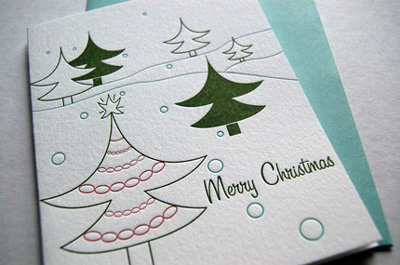 Sarah Marie Letterpress Christmas Cards