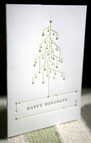 Starparticle Letterpress Christmas Cards
