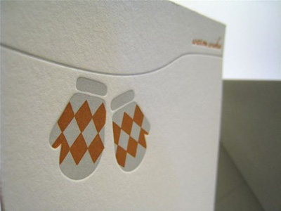 Subtle Glances Letterpress Christmas Cards