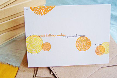 Vertallee Christmas Letterpress Cards