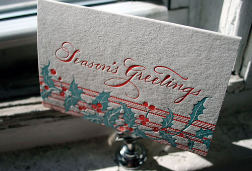 Smock Letterpress Christmas Cards