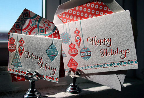 Smock Letterpress Christmas Cards