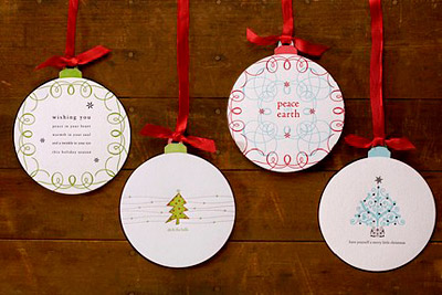 Louella Press Classic Letterpress Ornament Cards