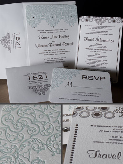 Letterpress Wedding Invitations