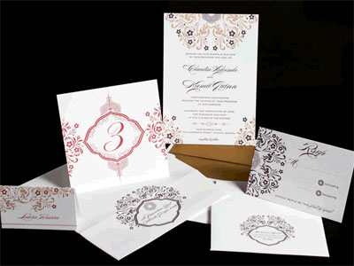 Letterpress Wedding Invitations Debra from Luxe Expressions sent over some 