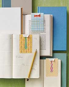 Martha Stewart Father's Day Bookmarks