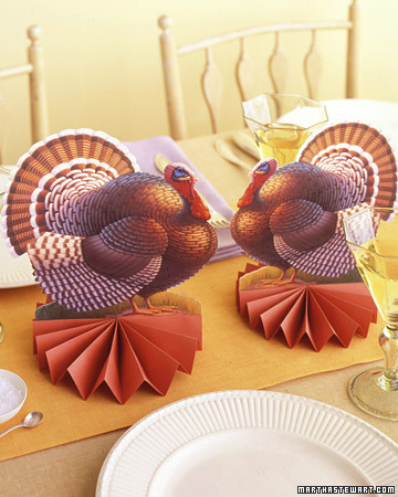 Martha Stewart Paper Turkeys
