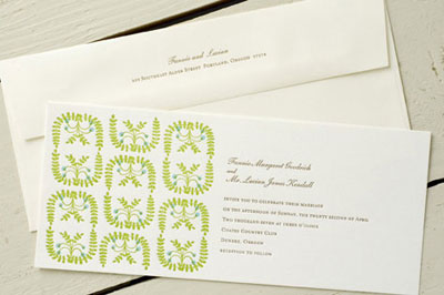 Egg Press Wedding Invitation Sale