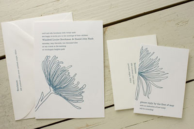 Egg Press Wedding Invitation Sale