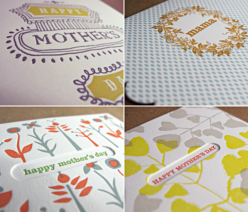 Egg Press Letterpress Mother's Day Card