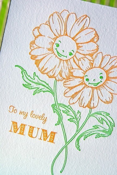 Pup & Pony Letterpress Mother's Day Card