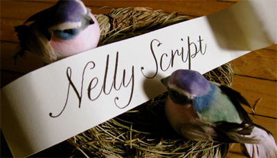 Nelly Script Font