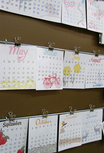 Paisley Tree Press 2011 Letterpress Calendar