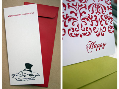 Paper Stories Letterpress Holiday Cards