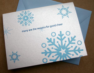 Paper Stories Letterpress Christmas Cards