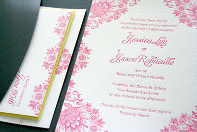 Parrott Design Wedding Invitations