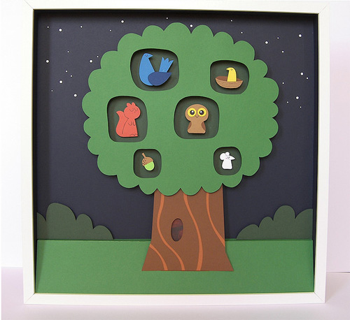 Peter Slight Shadow Box Papercuts