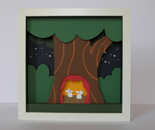 Peter Slight Shadow Box Papercuts