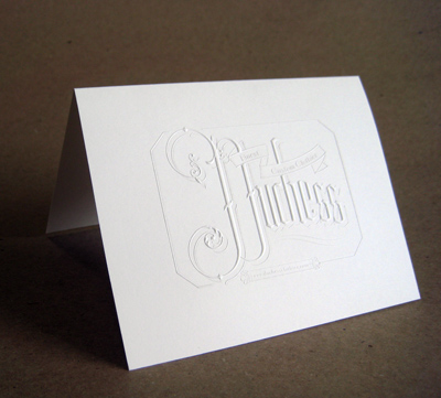 Pinball Publishing Blind Embossed Card