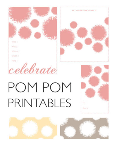 Pom Pom Printables