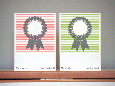 Present & Correct Best Mum and Dad Cards