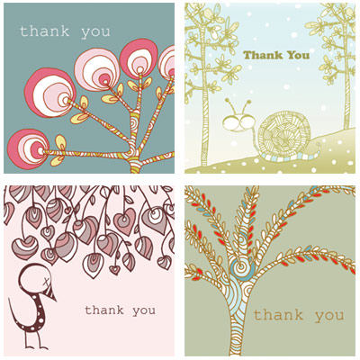 Red Cap Thank You Cards