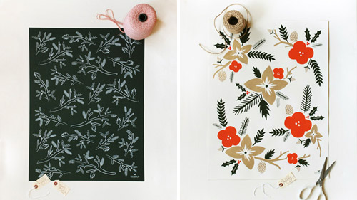 Here 39s a look at the lovely holiday collection Rifle Paper Co Gift Wrap