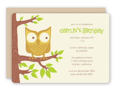 Rock Scissor Paper Owl Invitations