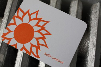 Shimmer Studio Letterpress Cards