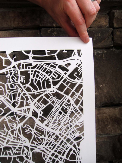 Karen O' Leary Singapore Papercut Map