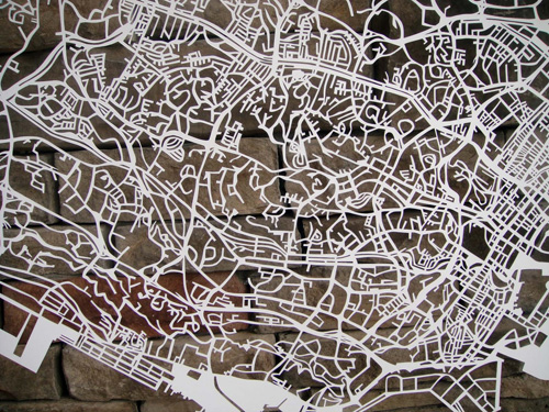 Karen O' Leary Singapore Papercut Map