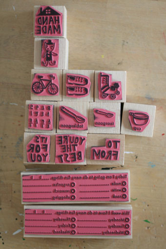 The Small Object Rubber Stamps