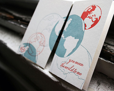 Smock Paper Letterpress Greeting Cards