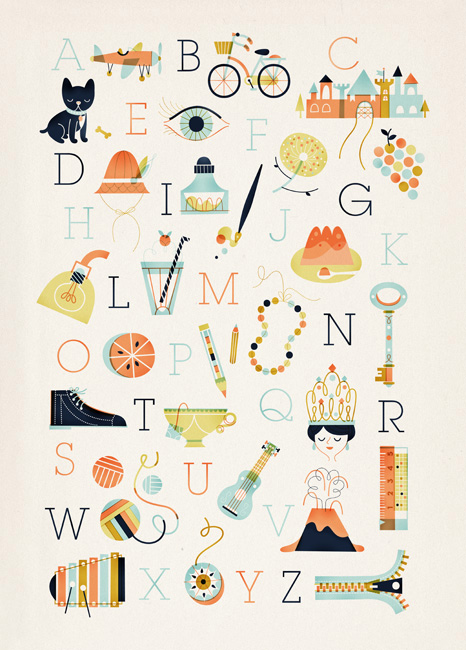 Sol Linero Alphabet Print