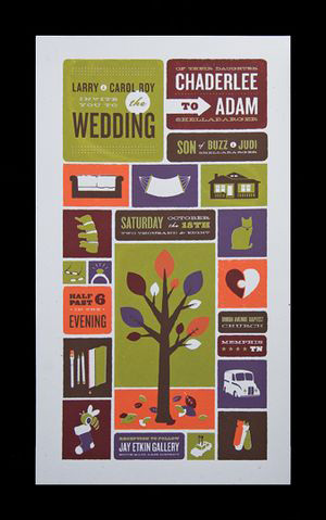 Spark Machine Wedding Invitation