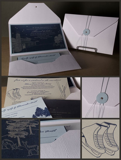 winter wedding invitation sets winter wedding invitations