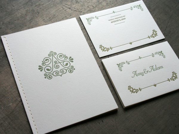 Stitched Booklet Wedding Invitations