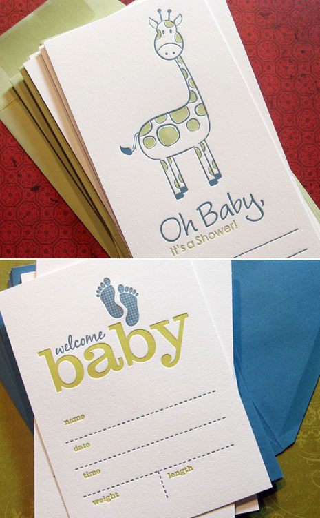 Sweet Harvey Letterpress Baby