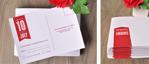 Letterpress 30th Birthday Party Invitations